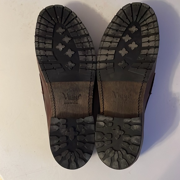 Men’s Vintage Brand 10.5 Brown Penny Loafers - Picture 9 of 11